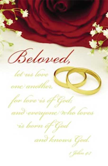 "Beloved" Wedding Bulletin
