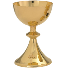 9 1/4" Ciborium 24Kt Gold Plate