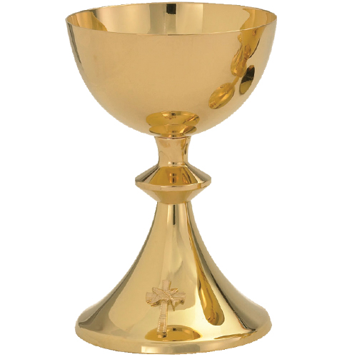 9 1/4" Ciborium 24Kt Gold Plate