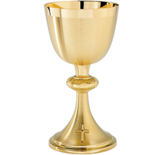 8 7/8" Ciborium 24Kt Gold Plate