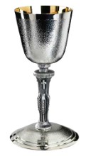 Brite-Star Textured Chalice with Paten