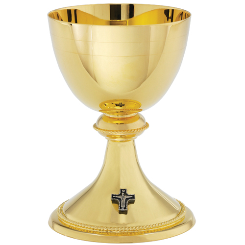 8" Ciborium 24Kt Gold Plate