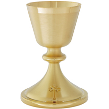 24Kt Gold Plate Dove and Cross Ciborium