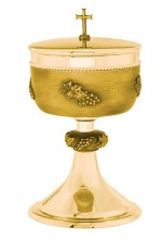 Grape Vine Ciborium 24Kt Gold Plate