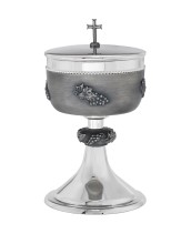 Grape Vine Node and Cup Ciborium Sterling Silver