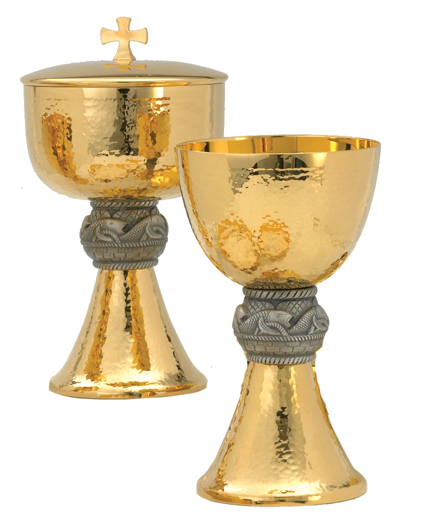 Fish Node 24Kt Gold Plate Ciborium