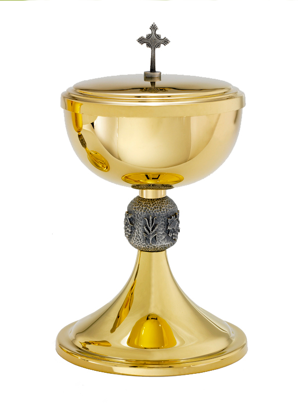 9 1/4" Ciborium 24Kt Gold Plate