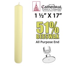 Altar Candles 1-1/2" x 17"