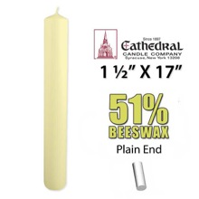 1 1/2 x 17 Altar Candles