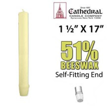 1 1/2 x 17 Altar Candles