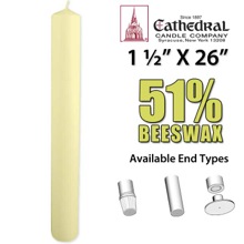 Altar Candles 1-1/2" x 26"