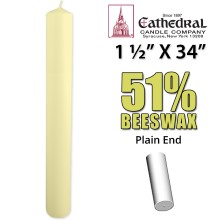 Altar Candles 1 1/2 x 33