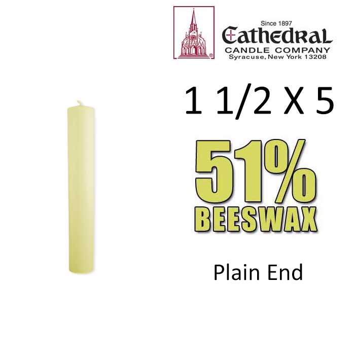 Altar Candles 1-1/2" x 5-1/2"