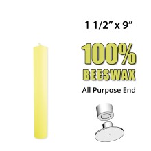 Altar Candles 1-1/2" x 9" - 100% Beeswax