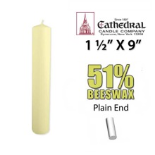 1 1/2 x 9 Altar Candle