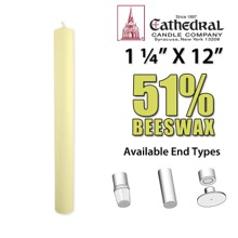 Altar Candles 1-1/4" x 12"