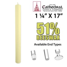 Altar Candles 1-1/4" x 17"