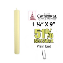 1 1/4 x 9 Altar Candle