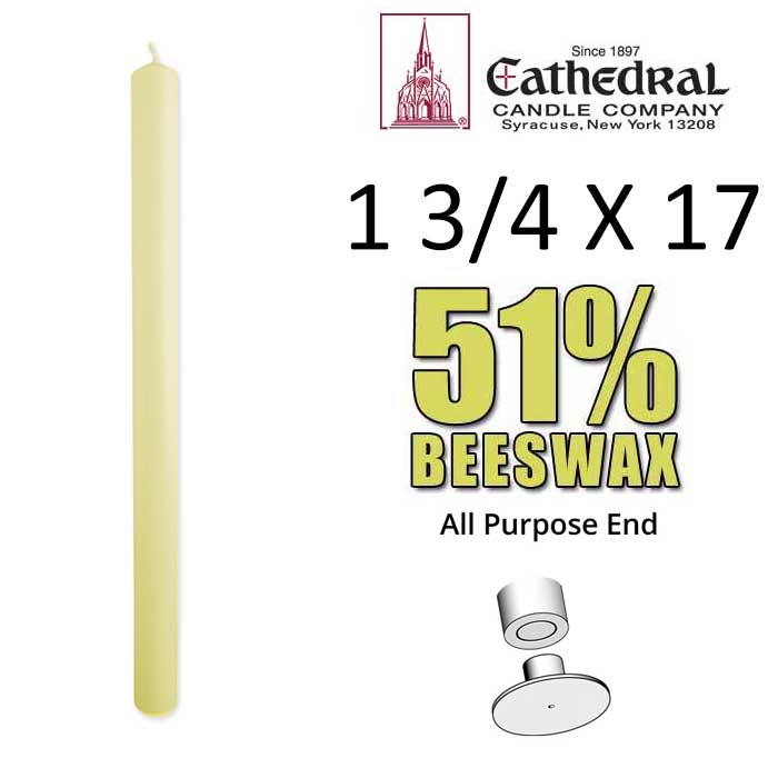 Altar Candles 1-3/4" x 17"