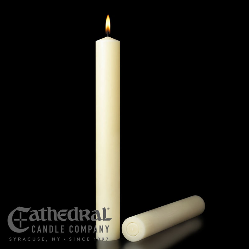 2-1/4"X9" 51% Beeswax Altar Candle