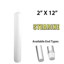 2" x 12" Altar Candle - Stearine