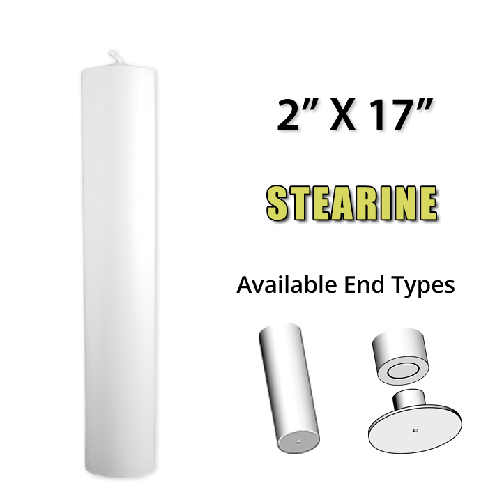 2" x 17" Altar Candle - Stearine
