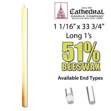 Long 1 Altar Candles 1-1/16