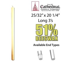 Long 3 Altar Candles 25/32