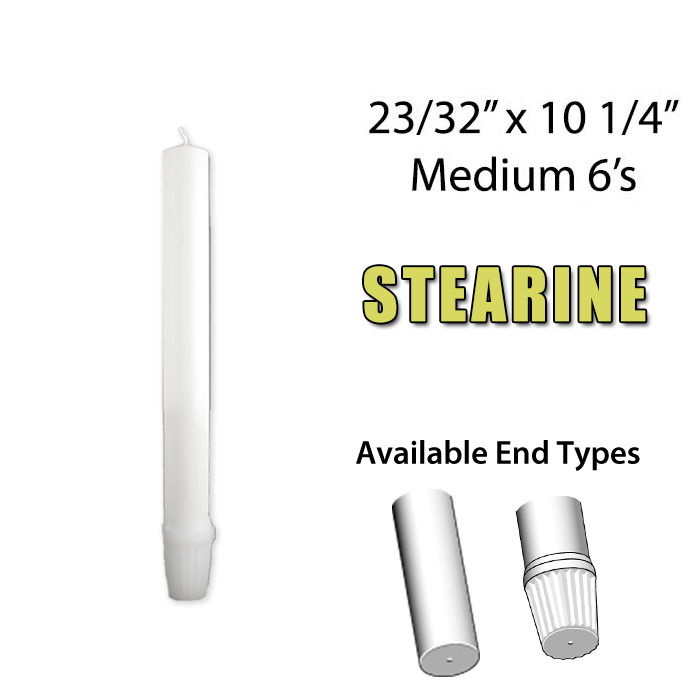 Medium 6 Altar Candle - Stearine