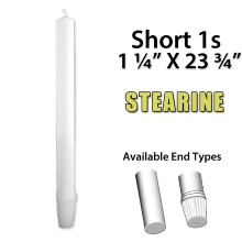 Short 1 Altar Candles - Stearine