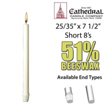 Short 8 Altar Candles 25/32