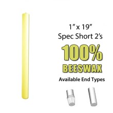 Special Short 2 Altar Candles 100% Beeswax