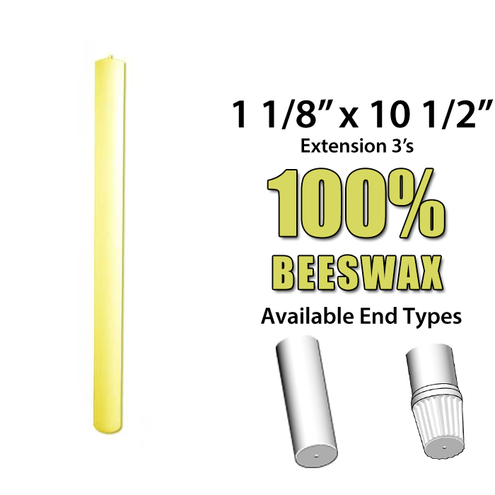 Extension 3's 100% Beeswax Altar Candle