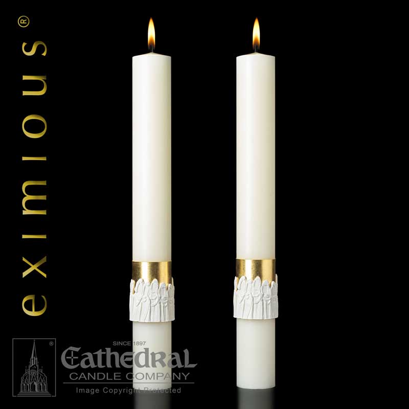 "12 Apostles" Paschal Candles 51% Beeswax