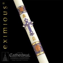 "Lilium" Paschal Candle - 51% Beeswax