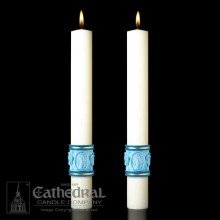 "Most Holy Rosary" Paschal Candles 51% Beeswax