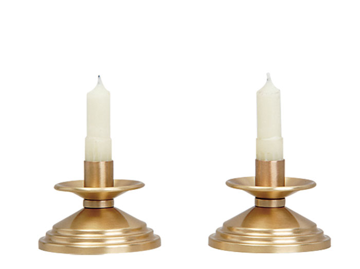 Bronze Papal Altar Set Candlestick