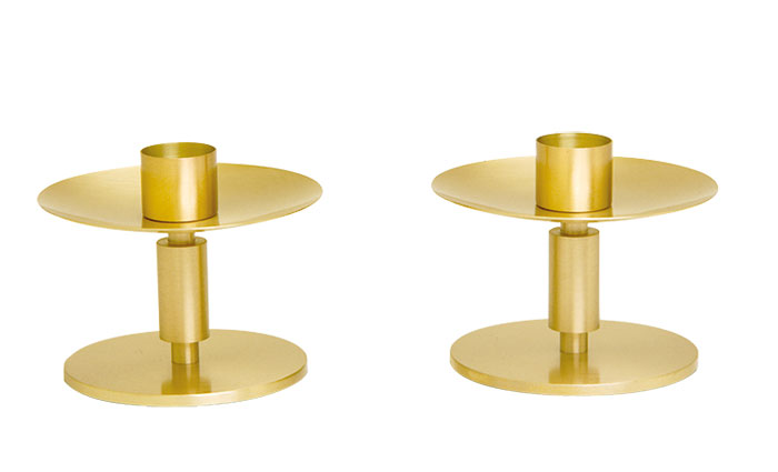 Satin Bronze Alter Set Candlestick