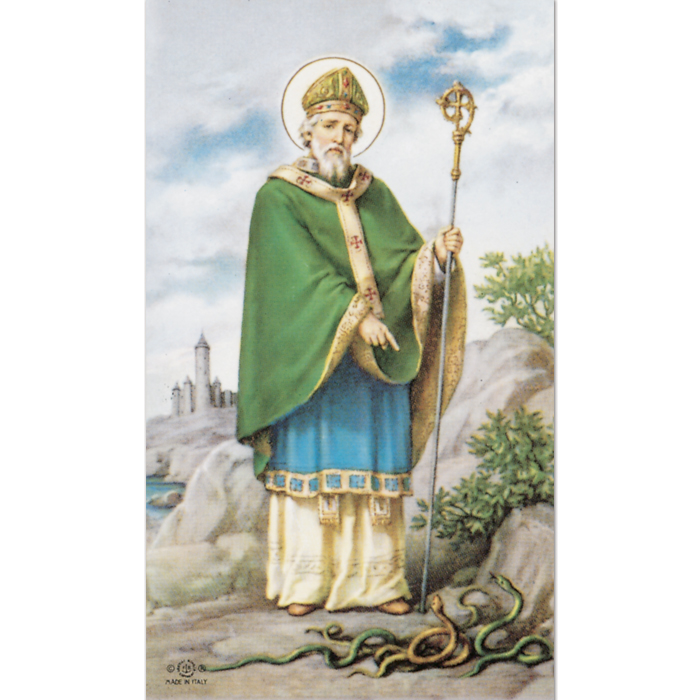 St. Patrick 8-UP Holy Card