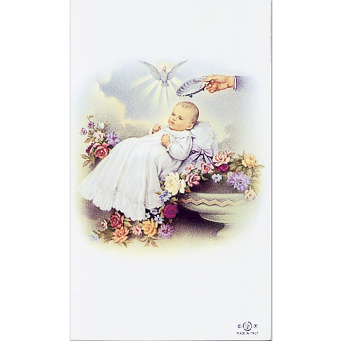 Baptism 8-UP Holy Card