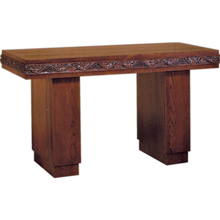 All Wood With Grape and Leaf Top Trim Altar