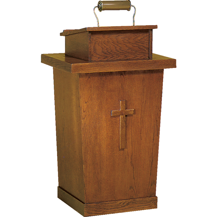 Wooden Lectern with Light