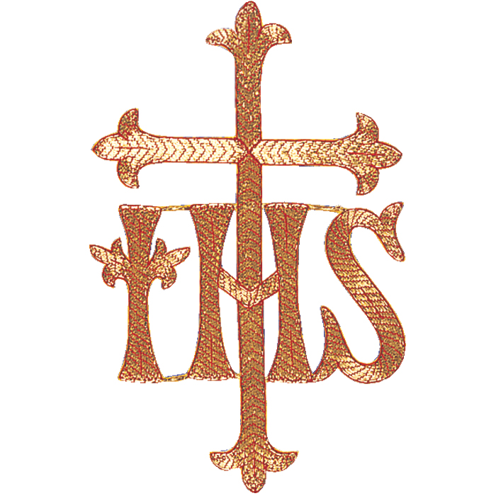 Cross with IHS Applique