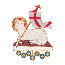 Lamb with Banner Applique