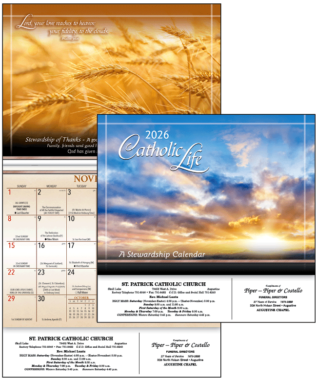 Catholic Life Stewardship Calendar