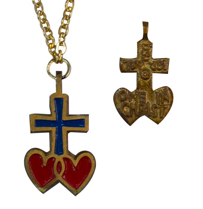 LOVE NECKLACE W/ CROSS 24"