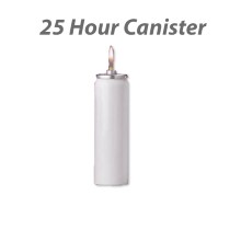 25 Hour Refillable Metal Liquid Paraffin Canister
