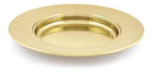 BRASS TONE BREAD PLATE -10