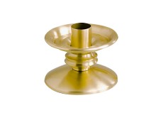 Satin Bronze Smooth Base Altar Candlestick