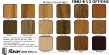 Available Wood Finishes
